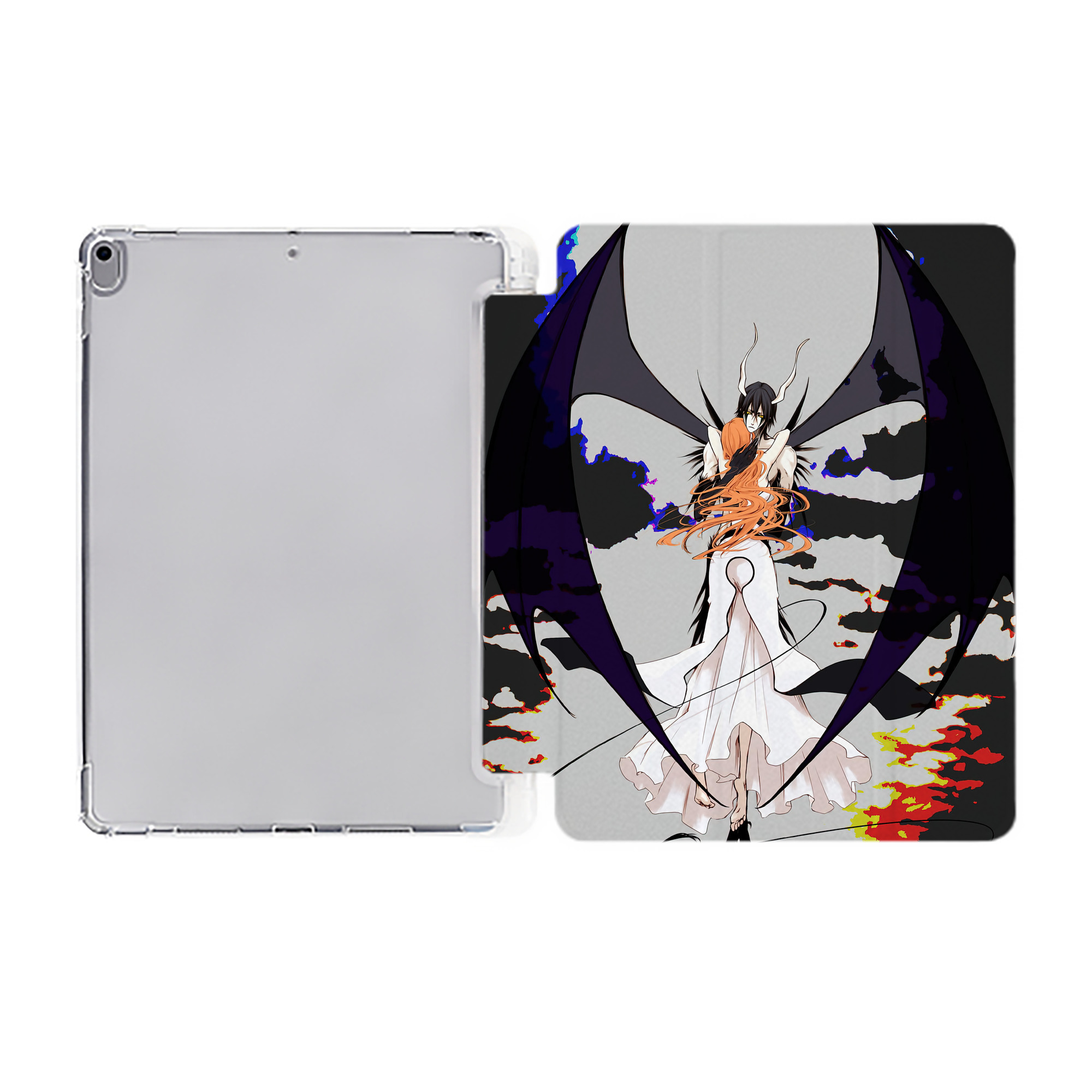 （画像用） ブリーチ BLEACH IPad ケース ペン収納付き 三つ折りスタンド PUレザー×シリコン 対応機種9.5/10.5/10.9インチ